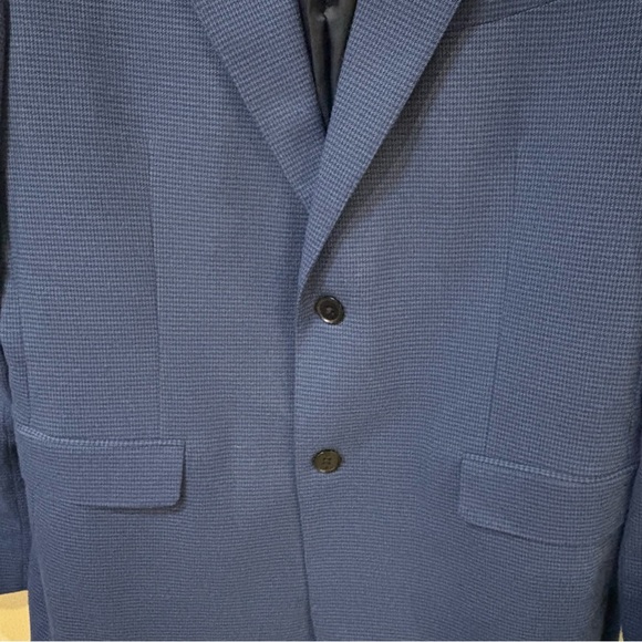 Banana Republic Tailored Fit Blue Textured Blazer | 42L /Office / Business/Mens - Picture 2 of 7